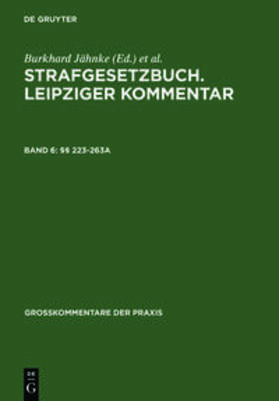 Lilie / Hirsch / Gribbohm | §§ 223-263a | Buch | 978-3-89949-289-7 | sack.de
