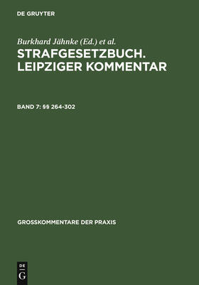 Tiedemann / Bubnoff / Schünemann | §§ 264-302 | Buch | 978-3-89949-290-3 | sack.de