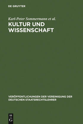 Sommermann / Huster / et al. | Kultur und Wissenschaft | Buch | sack.de