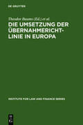 Cahn / Baums |  Die Umsetzung der Übernahmerichtlinie in Europa | Buch |  Sack Fachmedien