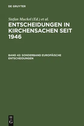 Muckel / Hering / Baldus |  Sonderband Europäische Entscheidungen | Buch |  Sack Fachmedien