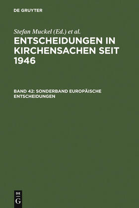 Muckel / Hering / Baldus | Sonderband Europäische Entscheidungen | Buch | 978-3-89949-444-0 | sack.de