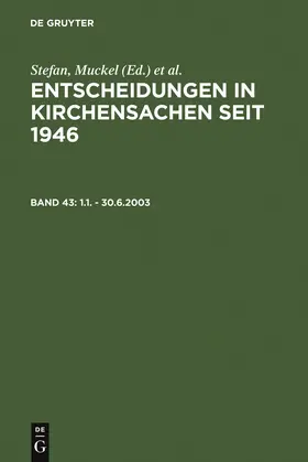 Muckel / Baldus | 1.1. - 30.6.2003 | Buch | 978-3-89949-462-4 | sack.de
