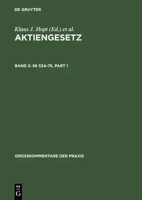 Henze / Hopt / Notz |  §§ 53a-75 | Buch |  Sack Fachmedien