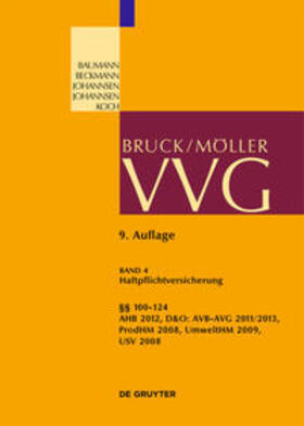 Baumann / Beckmann / Koch | §§ 100-124 VVG | Buch | 978-3-89949-506-5 | sack.de