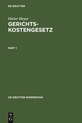 Meyer | Gerichtskostengesetz | Buch | 978-3-89949-526-3 | sack.de