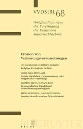 Sacksofsky / Möllers / et al. | Erosion von Verfassungsvoraussetzungen | Buch | 978-3-89949-535-5 | sack.de