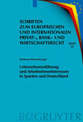 Henneberger |  Unternehmensführung und Arbeitnehmerinteressen in Spanien und Deutschland | eBook | Sack Fachmedien