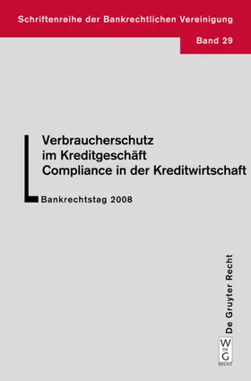 Mayen / al. |  Verbraucherschutz im Kreditgeschäft - Compliance in der Kreditwirtschaft | eBook | Sack Fachmedien