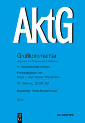 Bezzenberger / Hopt / Wiedemann | §§ 256, 257 | Buch | 978-3-89949-780-9 | sack.de
