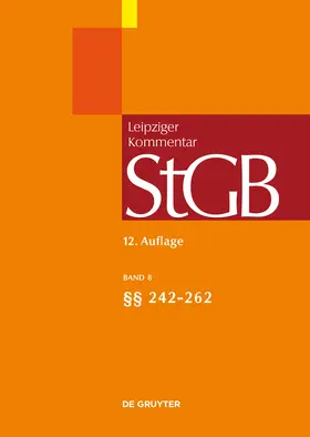  Strafgesetzbuch: StGB Leipziger Kommentar  | Buch |  Sack Fachmedien