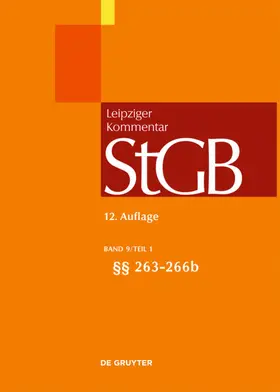 Strafgesetzbuch: StGB Leipziger Kommentar | Buch | 978-3-89949-786-1 | sack.de