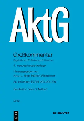 Mülbert |  §§ 291-293, 294-299 | eBook | Sack Fachmedien