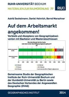 Seckelmann / Heinrich / Marschner |  Auf dem Arbeitsmarkt angekommen! Verbleib und Akzeptanz von Geographieabsolventen mit Bachelor-und Masterabschlüssen | Buch |  Sack Fachmedien