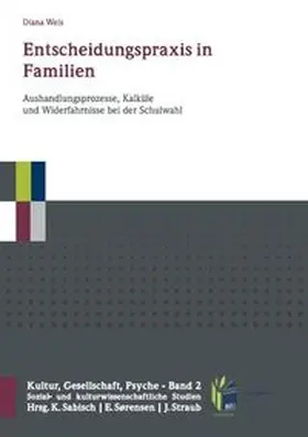 Weis |  Entscheidungspraxis in Familien | Buch |  Sack Fachmedien