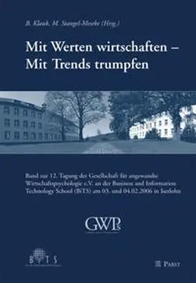 Klauk / Stangel-Meseke |  Mit Werten wirtschaften - Mit Trends trumpfen | Buch |  Sack Fachmedien