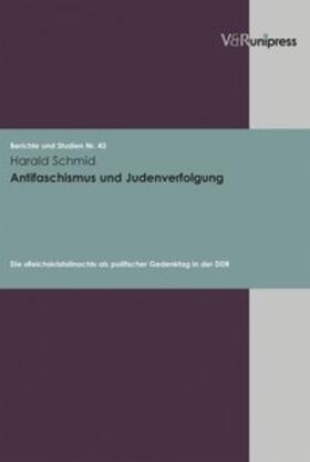 Schmid | Schmid, H: Antifaschismus und Judenverfolgung | Buch | sack.de