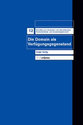 Hartig |  Die Domain als Verfügungsgegenstand | Buch |  Sack Fachmedien