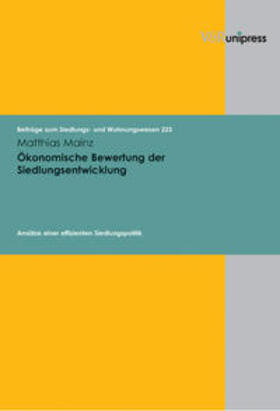 Mainz |  Ökonomische Bewertung der Siedlungsentwicklung | Buch |  Sack Fachmedien