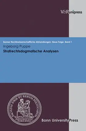 Puppe / Roth |  Strafrechtsdogmatische Analysen | Buch |  Sack Fachmedien