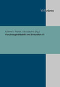 Krämer / Preiser / Brusdeylins |  Psychologiedidaktik und Evaluation VI | Buch |  Sack Fachmedien