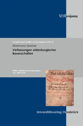 Seeber |  Verfassungen oldenburgischer Bauerschaften | eBook | Sack Fachmedien