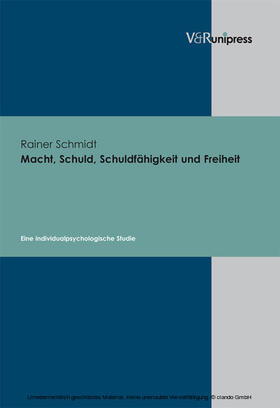 Schmidt | Macht, Schuld, Schuldfähigkeit und Freiheit | E-Book | sack.de