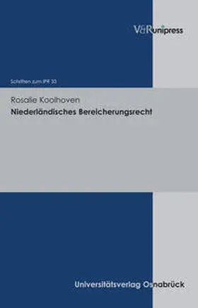 Koolhoven |  Niederländisches Bereicherungsrecht | Buch |  Sack Fachmedien