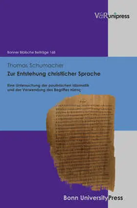 Schumacher |  Zur Entstehung christlicher Sprache | Buch |  Sack Fachmedien