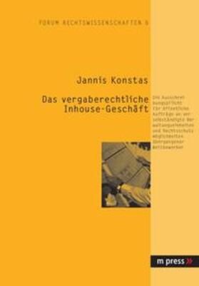 Konstas | Das vergaberechtliche Inhouse-Geschäft | Buch | 978-3-89975-473-5 | sack.de
