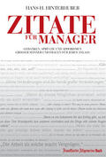 Hinterhuber |  Zitate für Manager | eBook | Sack Fachmedien