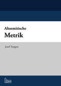 Tropper |  Altsemitische Metrik | Buch |  Sack Fachmedien