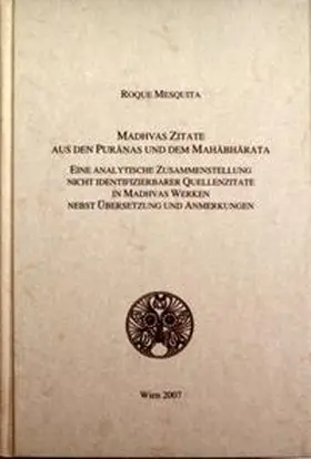 Mesquita |  Madhvas Zitate aus den Puranas und dem Mahabharata | Buch |  Sack Fachmedien