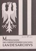  Mitteilungen des oberösterreichischen Landesarchivs / Mitteilungen des oberösterreichischen Landesarchivs | Buch |  Sack Fachmedien