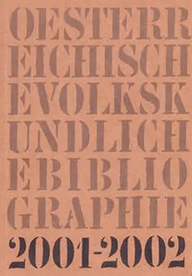 Beitl |  Österreichische Volkskundliche Bibliographie | Buch |  Sack Fachmedien