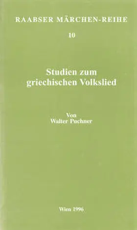 Puchner |  Studien zum griechischen Volkslied | Buch |  Sack Fachmedien