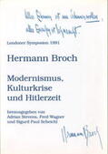 Stevens / Wagner / Scheichl |  Hermann Broch. Modernismus, Kulturkrise und Hitlerzeit | Buch |  Sack Fachmedien