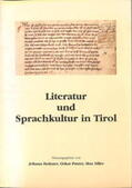 Holzner / Putzer / Siller |  Literatur und Sprachkultur in Tirol | Buch |  Sack Fachmedien