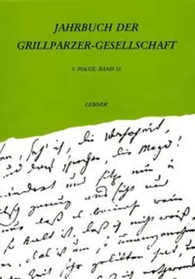 Pichl / Wagner |  Jahrbuch der Grillparzer-Gesellschaft / Jahrbuch der Grillparzer-Gesellschaft | Buch |  Sack Fachmedien