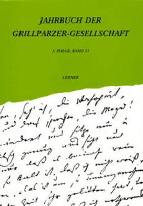 Pichl / Wagner |  Jahrbuch der Grillparzer-Gesellschaft / Jahrbuch der Grillparzer-Gesellschaft | Buch |  Sack Fachmedien