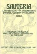 Heiselmayer / Wagner / Kutschera |  Sauteria 1: Tagungsbeiträge der 3. österreichischen Botanikertagung 1985 in Salzburg | Buch |  Sack Fachmedien