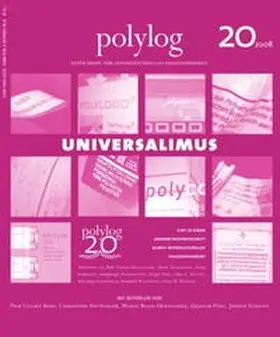 Schelkshorn / Wimmer / Bori | Universalismus | Buch | 978-3-901989-18-6 | sack.de