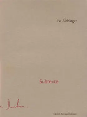 Aichinger |  Subtexte | Buch |  Sack Fachmedien