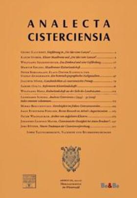 Schachenmayr |  Analecta Cisterciensia 60 (2010) | Buch |  Sack Fachmedien