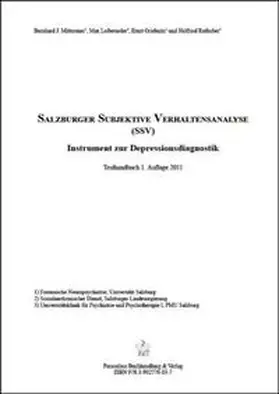 Griebnitz / Leibetseder / Mitterauer |  Salzburger Subjektive Verhaltensanalyse (SSV) | Buch |  Sack Fachmedien