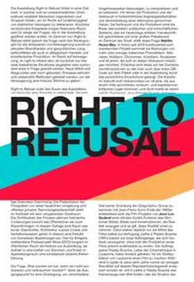 Magazin4 - Bregenzer Kunstverein / Kraus / Mende |  Right to Refusal | Buch |  Sack Fachmedien
