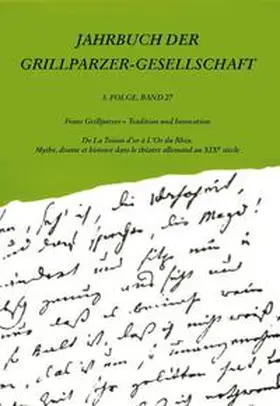 Pichl / Wagner |  Jahrbuch der Grillparzer-Gesellschaft | Buch |  Sack Fachmedien