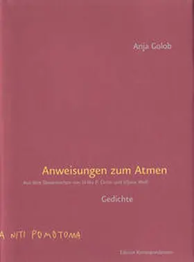 Golob |  Anweisungen zum Atmen | Buch |  Sack Fachmedien