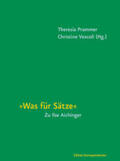 Winkler / Prammer / Strigl |  Was für Sätze | Buch |  Sack Fachmedien