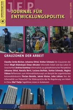 Mattersburger Kreis für Entwicklungspolitik |  Journal für Entwicklungspolitik 4/2015 | Buch |  Sack Fachmedien